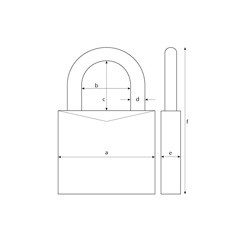 Abus 35020 Combination Padlock 165/40 mm Gold