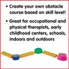 edxeducation Step-a-Trail - 6 Piece Backyard Obstacle Course for Kids