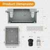 Joinfworld Outdoor Electrical Box Waterproof Junction Box Plastic Outdoor Weatherproof