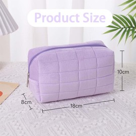 Pack of 2 Cosmetic Bag Small Make Up Bag for Handbag, Women's Makeup Bag with Compartments, Travel Makeup Bag for Girls Women, Cosmetic Bag, Make Up Bag, Cosmetic Bag Women