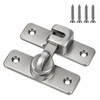 4-Piece Door Latch Set with Screws – 90-Degree Sliding Hook