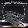 WITFAMILY Sink Organiser, Sink Organiser with Self-Draining Drain Tray, Sponge
