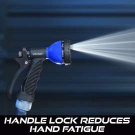 VIKING Hose Nozzle, Garden Hose Nozzle with 8 Spray Patterns, Adjustable and Heavy Duty for Washing Car, Watering Plants, Washing Pets, and Home Use