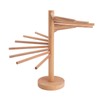 Collapsible Pasta Drying Rack 18 Bars Wooden Spaghetti Stand Dryer