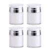 OSALADI 4pcs Airless Pump Jars: Empty Makeup Cosmetic Jar, Acrylic