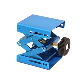 Maccx Lab Support Jack, Blue Color, Aluminum Table, Dim of Platform 3.15"x3", Max. Height up to 5.5", LSJ080-001