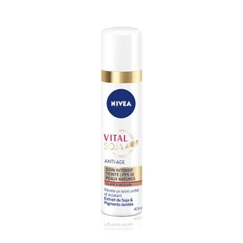 NIVEA Vital Soja Anti-Ageing Intensive Care Light to Medium FPS 15 (1 x 40 ml), Anti-Ageing Serum Enriched with Soy & Coloured Pigments, Face Care for Women