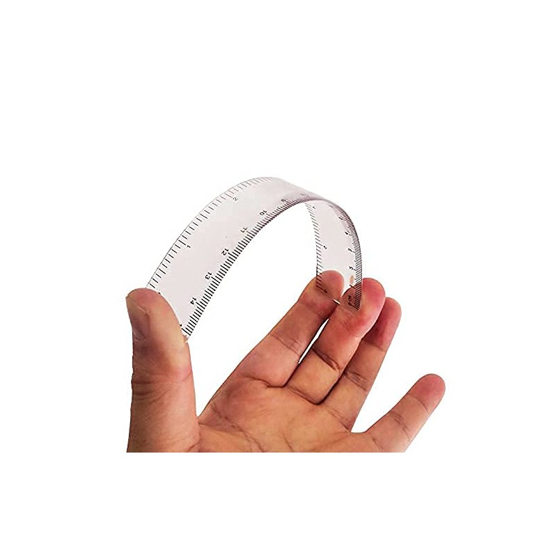 6 Pcs Clear Ruler,6 inch Ruler, Plastic Ruler, Drafting Tools,