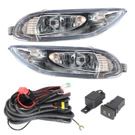 WFLNHB Fog Lights Assembly Replacement for Corolla 2005-2008 Camry 2002-2004 Solara 2002-2003 with Harness Switch Kit Driving Lamps Fog Lights
