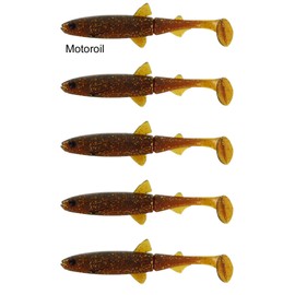 Westin HypoTeez rubber fish 13 cm for pike, zander, perch, pike bait, perch bait, zander bait, fishing lure for pike fishing, zander fishing, perch fishing, colour: motor oil