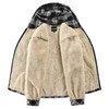 Elesuit Men's Full Zip Fleece Flannel Jackets Shirt Plaid Cotton