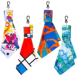 Glasses Cleaning Cloth,Lens Cleaning Cloth For World Classic Art Collection,Glasses Cleaner,Eye Glass Clean Cloths,Clean Clear Microfiber Cleaning Cloths for Glasses,Screens,Camera Lens 4PC (Yellow)