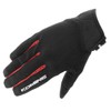 KOMINE Alessia GK-1683 Mesh Motorcycle Riding Gloves, Black/Red, L