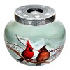 hlc Cardinal Couple Bird Candle Urn - Keepsake Urn for