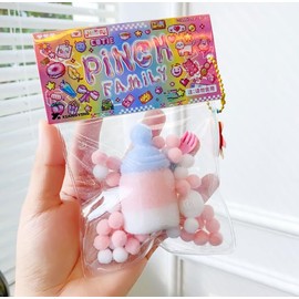 Taba Squishy Toys,Valentines Cat Paw Cute Kawaii Squeeze Toys ,Sticky Squishy Fidget Toys Silicone Squeeze Toy for Stress Relief,Cute Soft Toys,Best Valentines Gift for Anniversary(Bottle)