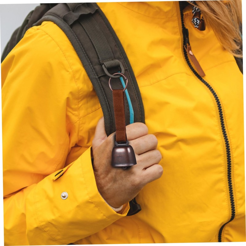 WOONEKY Loud Bear Bells for Hiking 2 Pack Durable Iron