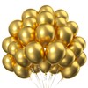 Gold Metallic Balloons,100pcs 12inch Gold Chrome Latex Helium Balloons for