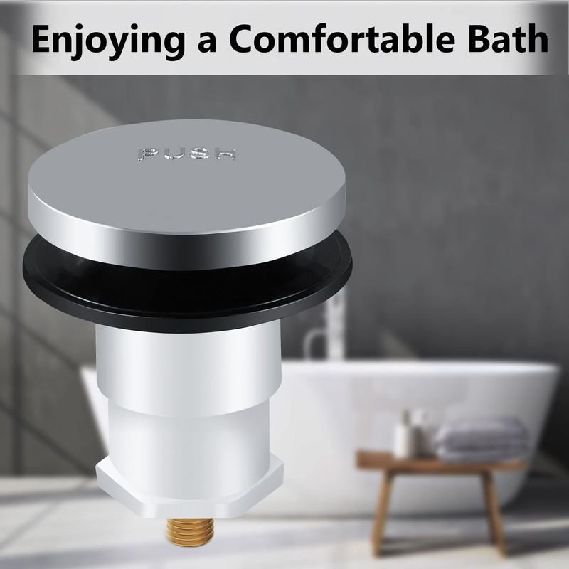 Dreyoo Tip Toe Bath Drain Stopper and Cover Tub Stopper