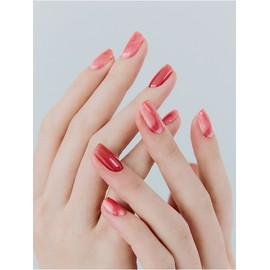 Ruby pink gel nail / 루비핑크 젤네일