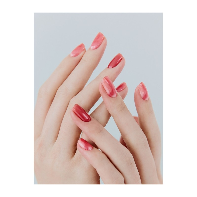 Ruby pink gel nail / 루비핑크 젤네일