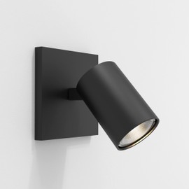 Astro Ascoli Single Indoor Spotlight (Matt Black) - Dry Rated - GU10 Lamp, Designed in Britain - 1286120-3 Years Guarantee