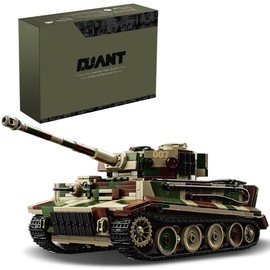 39061 German Tiger Tank No. 7 Building Block Set, 1603 Pieces Military 1:28 Scale Tank Model Toys, Ideal Gift for Room Decoration or Collection