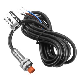 Heschen M8 Inductive Proximity Sensor Switch PR08-2DP Cylindrical Type Detector 2mm DC12-24V 3-Wire PNP NO(Normally Open) CE