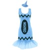 Ladies Blue Crayon Fancy Dress Costume - Large - Glitz