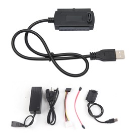 USB 2.0 to IDE SATA Adapter Cable 3 Use Hard Drive Converter Kit  100‑240V