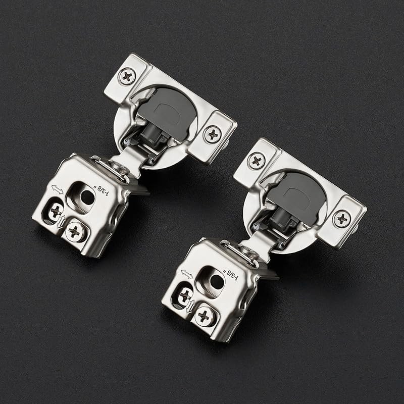 10 Pack 5 Pairs 1-3/8 inch Overlay Soft Close Hinges