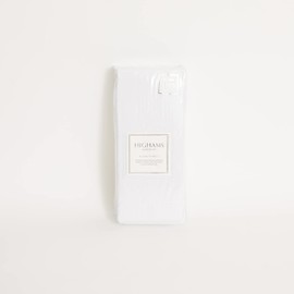 Highams King Size Fitted Sheets White Luxury Plain Dyed Deep Fitted Bed Sheet Polycotton Easy Care Bedding, King Sheet Fitted 150 x 200 cm