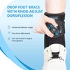 joingood Adjustable AFO Foot Drop Brace, Quick Release Dial, L/XL,