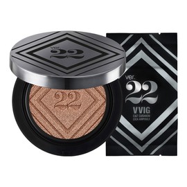 Cho Seongah 22 C&T Cica Ampoule King Cushion Foundation SPF50 PA 25g Refill 25g No. 2 Sand Beige 1 set / 조성아22 씨앤티 시카 앰플 대왕쿠션 파운데이션 SPF50 PA 25g 리필 25g 2호 샌드베이지 1세트