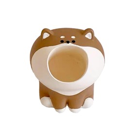 LINFANG Diamond Art Tool Desktop Trash Can Ornament Cute Tool, Diamond Painting Accessories, Diamond Art Kit for Adults, Creative Mini Garbage Can, Small Storage | Ideal for Diamond Work (Dog)