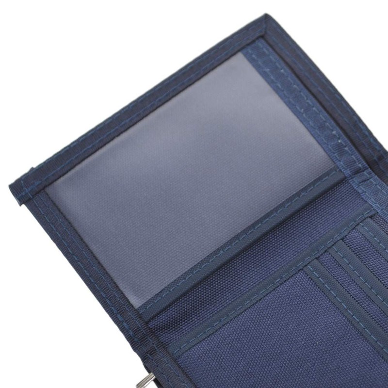 TOPTIE Mens Trifold Wallets with Zipper Coin Pocket, Canvas Billfold