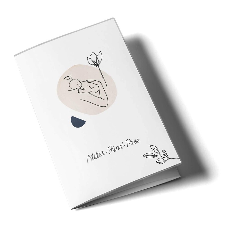 Olgs 3 Piece Mother Child Passport Cover Austria Modern Lineart