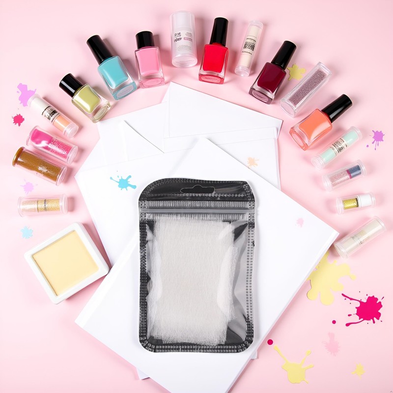 20Pcs White Nail Extensions Kit Fiberglass Nail Art Builder Wrap