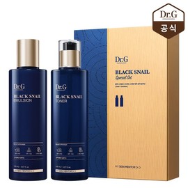 Dr.G 닥터지 블랙스네일 베이직 2종 세트 (토너150mL, 에멀전150mL) [증정]레드블레미쉬 쿨 콜라겐 탄력 마스크 1매 Dr.G Black Snail Basic 2-Piece Set (Toner 150mL, Emulsion 150mL) [Gift] Red Blemish Cool Collagen Elasticity Mask 1 Sheet