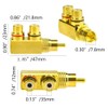 WMYCONGCONG 2 PCS RCA Splitter Adapter RCA Male to 2