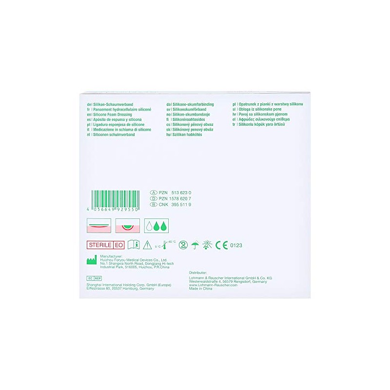 Suprasorb P Sensitive PU Foam Non-Boron 7.5 x 7.5