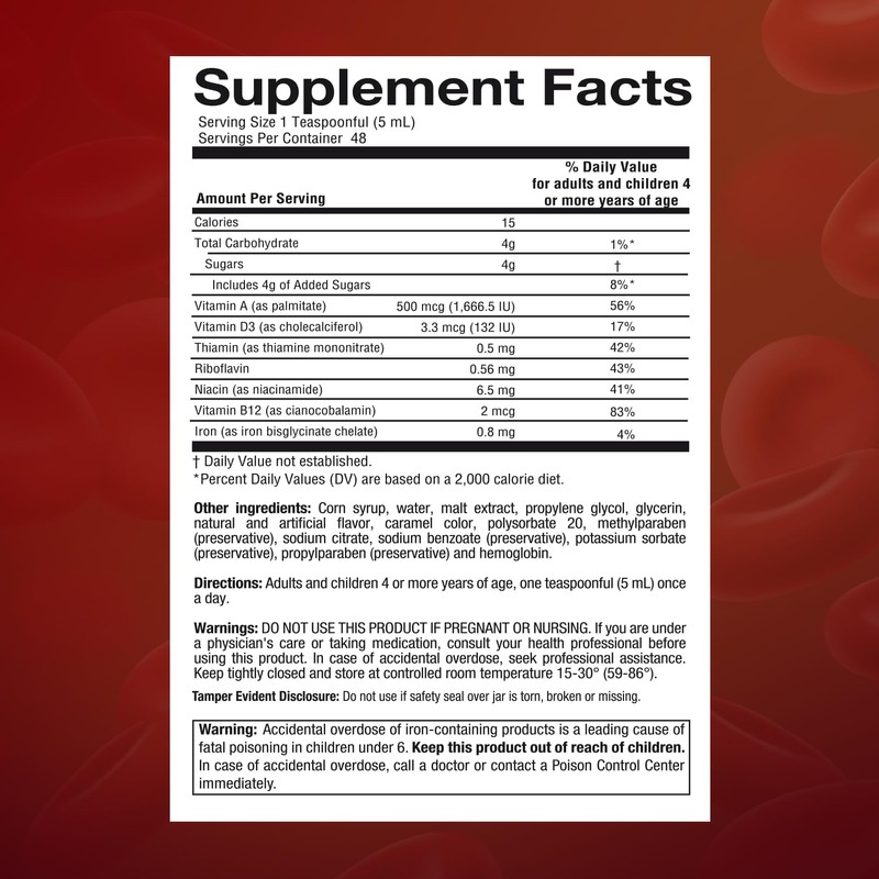 Maltaglobin Vitamin B12 Dietary Supplement, Hemoglobin Support, B12 Vitamins for