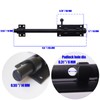 Heluok 10Inch Slide Bolt Latch Black, Heavy Duty Barrel Bolt