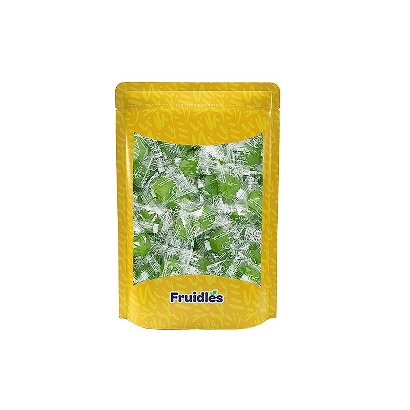 Fruidles Sugar-Free Premium Hard Candy Suckers, Mini Fruit Button Candies,