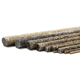 Nano-Garten Pack of 20 Fibreglass / Fibreglass Plant Stakes 175 cm Basalt - Sand Surface, Durable, Rustproof, Flexible, Shatterproof, Flexible, Does Not Kink (60-200 cm)