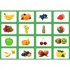 LYSCO Picture Cards Fruit Vocabulary Flashcards Laminated on Both Sides