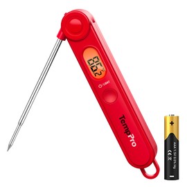 TempPro TP03B Termómetro digital de lectura instantánea para carne, cocina, cocina, alimentos, caramelos, termómetro para barbacoa, parrilla,...      