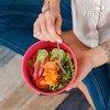 GET FRESH Bamboo Bowls 4 Pack, Bamboo Fiber Dinnerware Set,