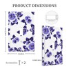 Purple Blue White Flower Single Toggle Light Switch Cover 1
