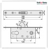 KOTARBAU® Hook Lock Sliding Gates Mortise Lock H-60 Sliding Door