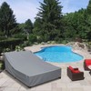 Patio Furniture Covers for double Chaise Lounge,100% Waterproof Lounge Chair